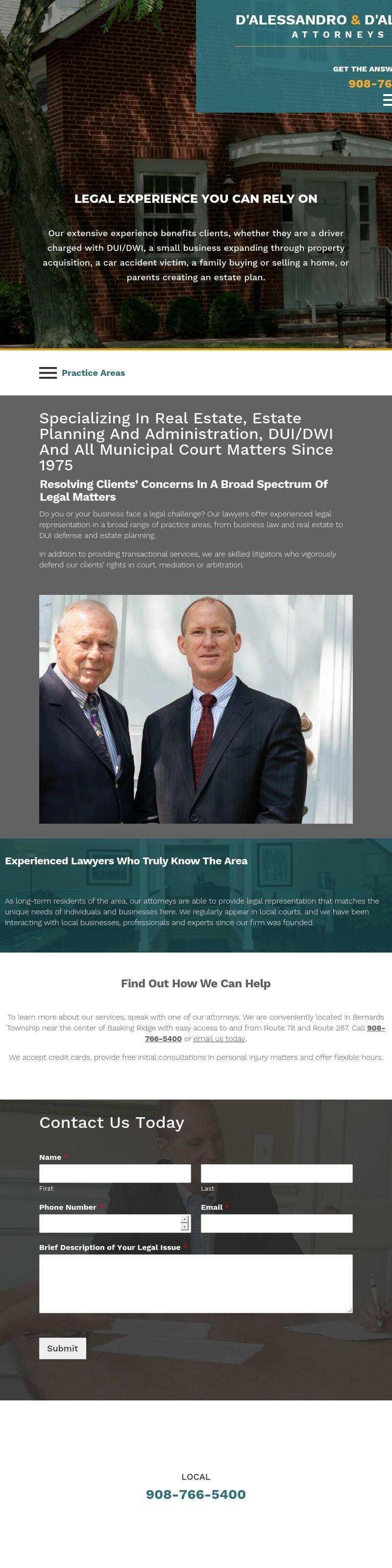 D'Alessandro & D'Alessandro, LLC - Basking Ridge NJ Lawyers