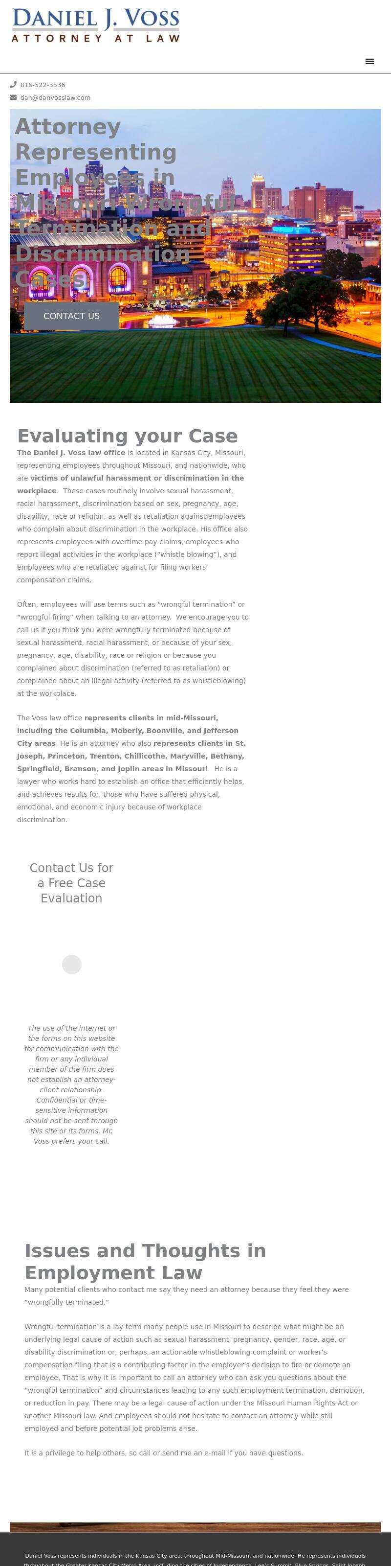 Daniel J. Voss - Kansas City MO Lawyers