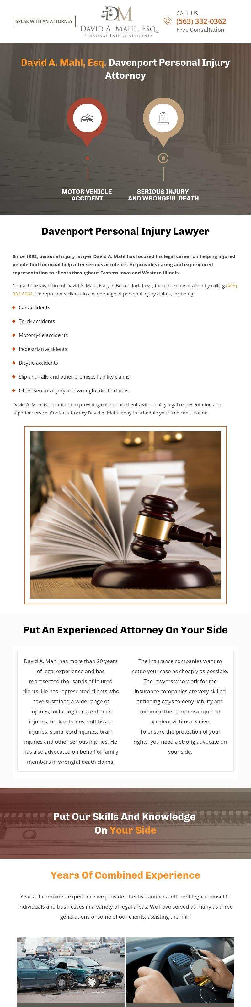 David A. Mahl, Esq. - Bettendorf IA Lawyers