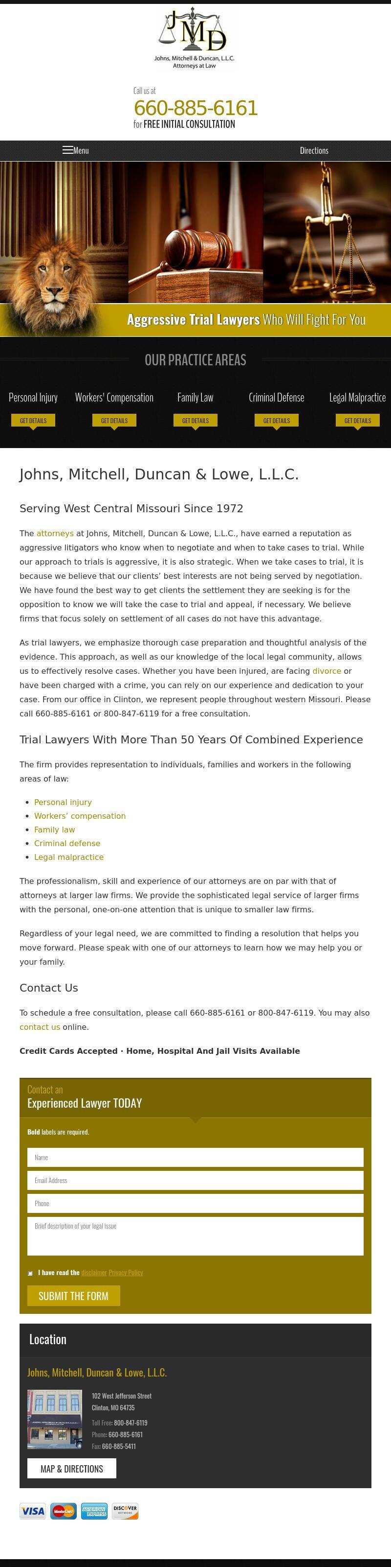 Johns, Mitchell & Duncan, L.L.C. - Clinton MO Lawyers