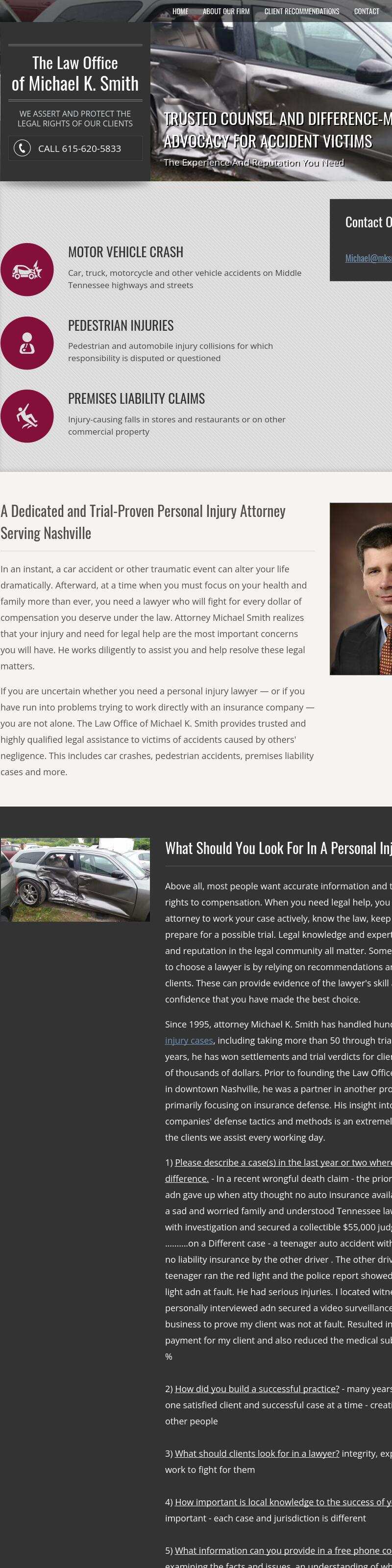 Law Office of Michael K. Smith - Nashville TN Lawyers