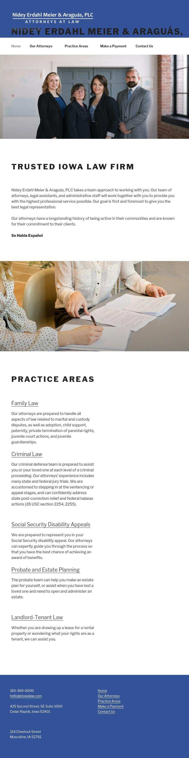 Nidey, Erdahl, Tindal & Fisher, PLC - Muscatine IA Lawyers