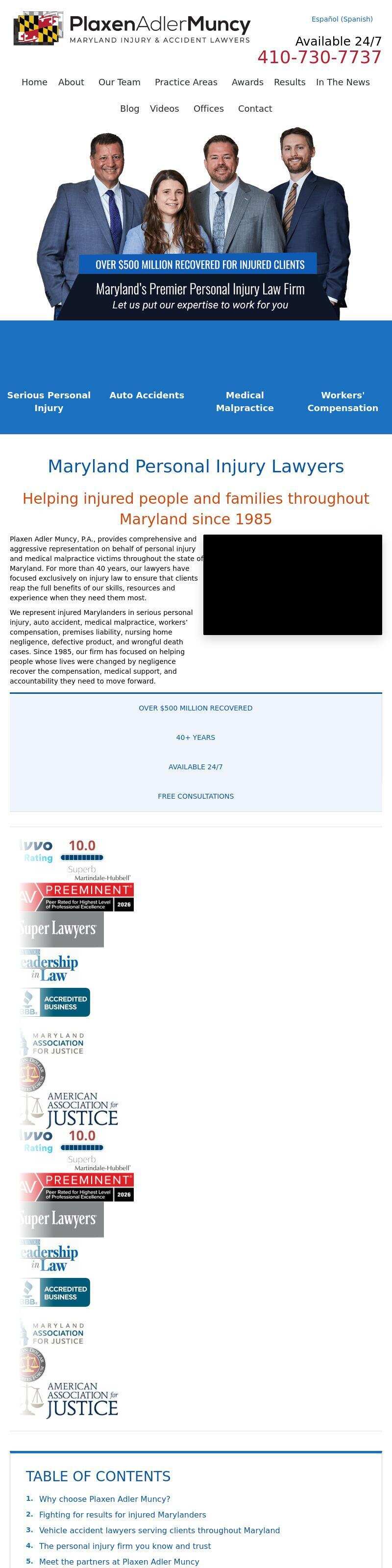 Plaxen & Adler PA - Columbia MD Lawyers