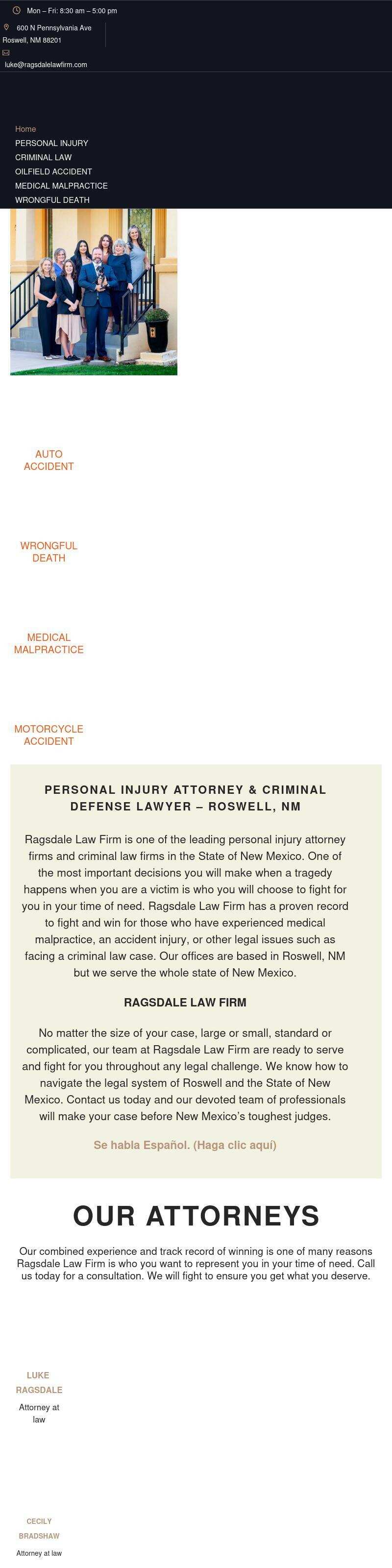 Ragsdale Law Firm - Roswell NM Lawyers