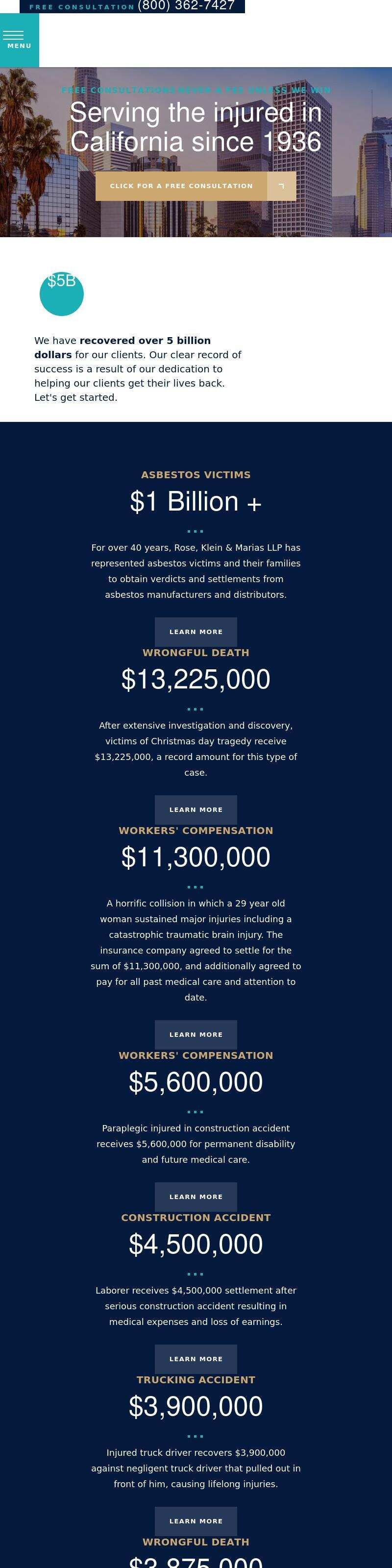 Rose, Klein & Marias, LLP - Encino CA Lawyers