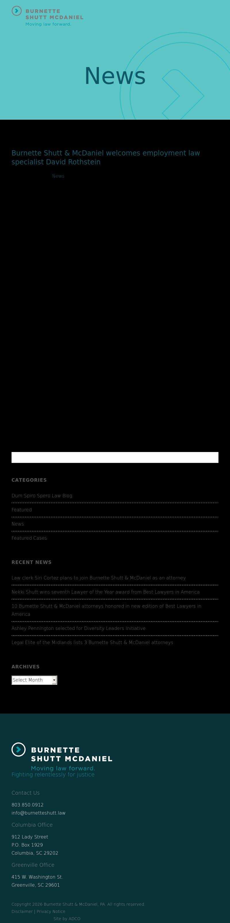 Rothstein Law Firm, PA - Greenville SC Lawyers