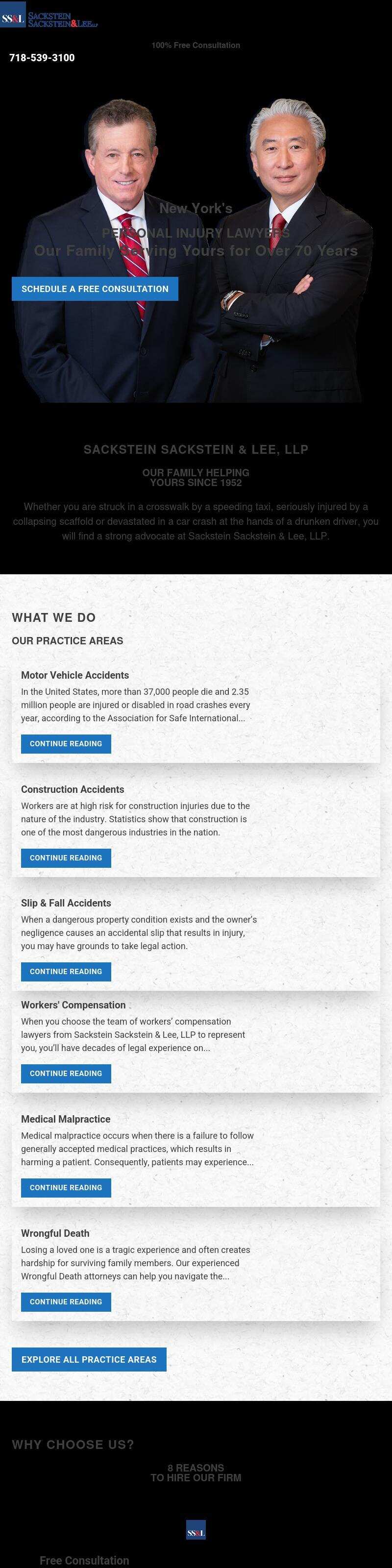 Sackstein, Sackstein & Lee, LLP - Bronx NY Lawyers