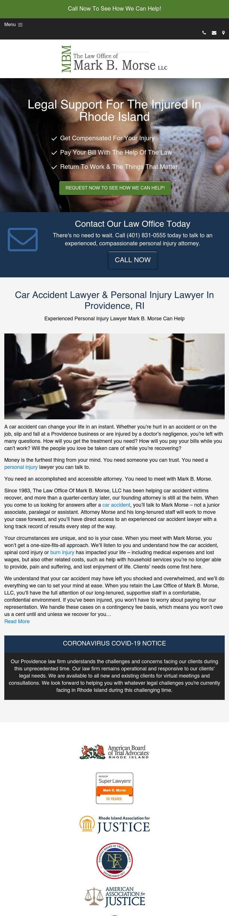 The Law Office of Mark B. Morse - Providence RI Lawyers