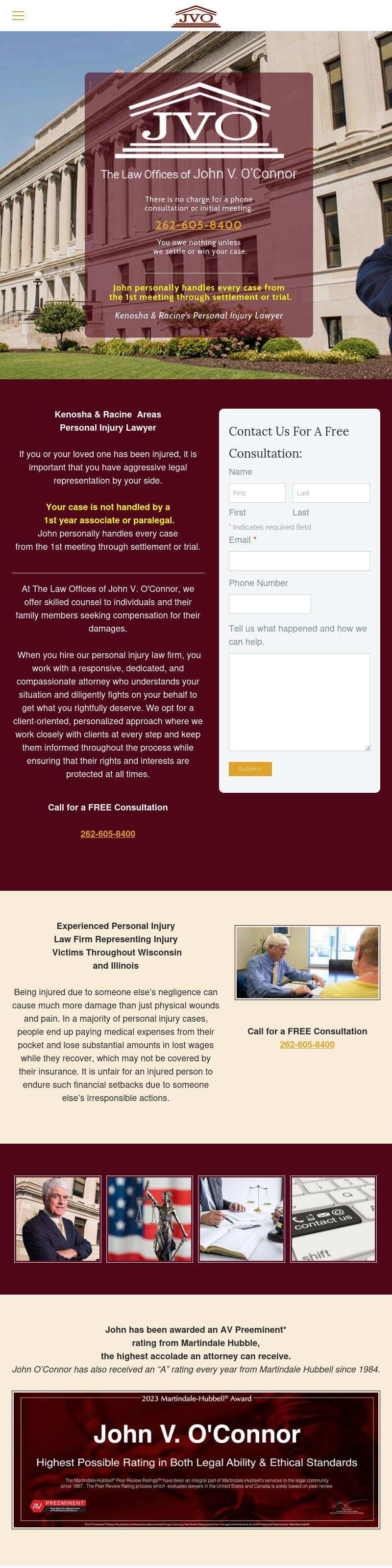 The Law Offices of John V. O'Connor - Kenosha WI Lawyers