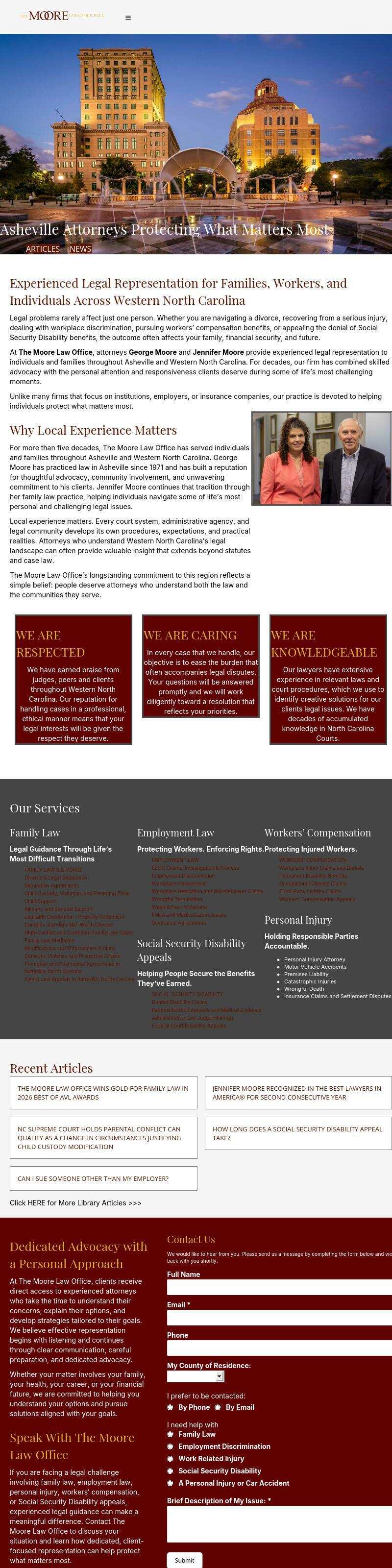 The Moore Law Office, PLLC - Asheville NC Lawyers