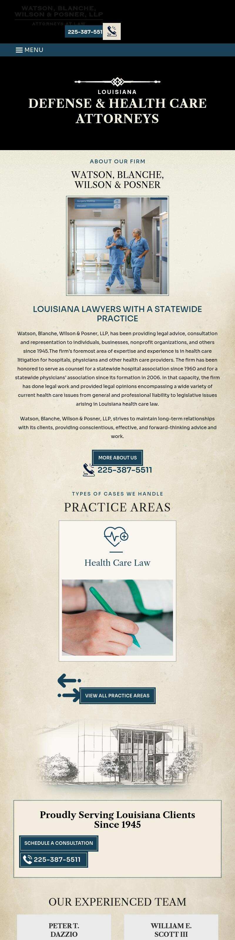 Watson, Blanche, Wilson & Posner, LLP - Baton Rouge LA Lawyers