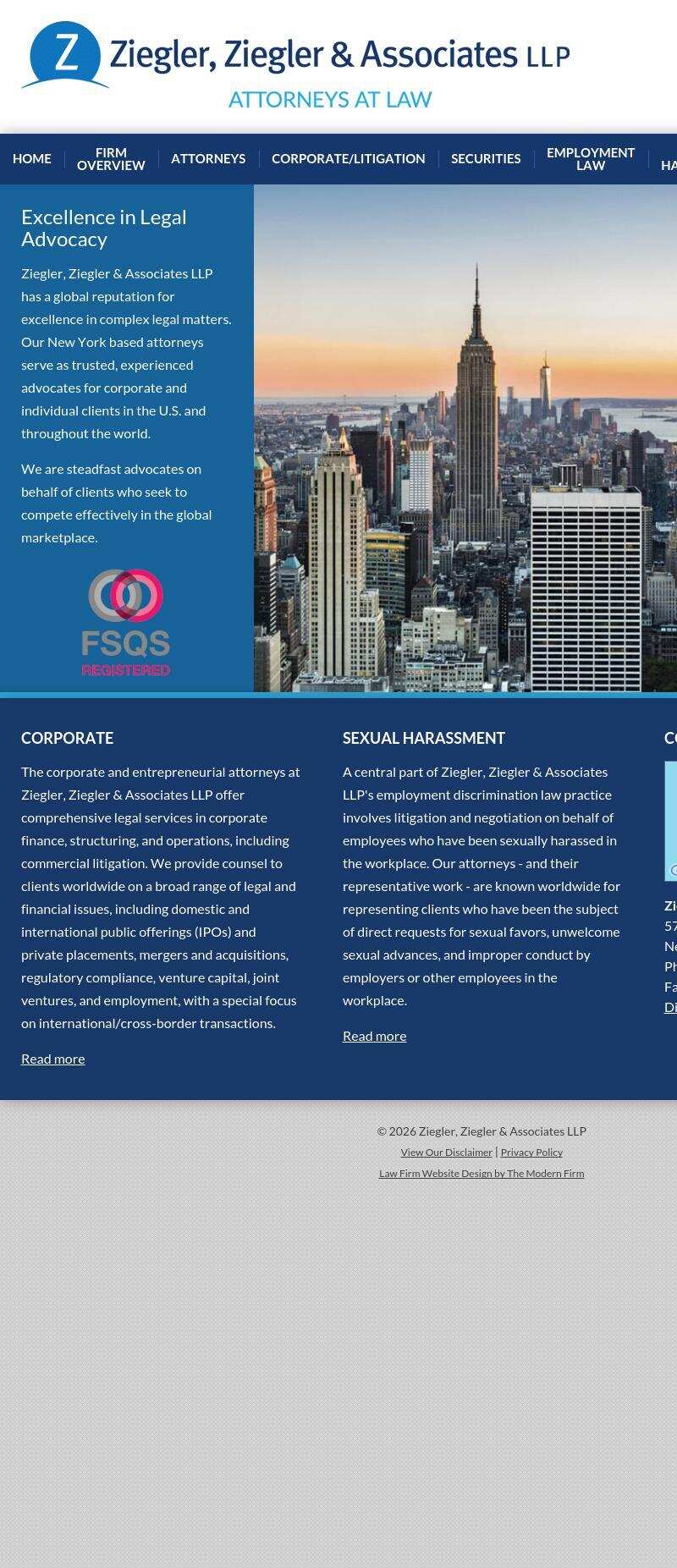 Ziegler, Ziegler & Associates LLP - New York NY Lawyers